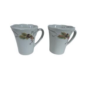 "PFALTZGRAFF" PLYMOUTH SET OF 2 Mugs Fall Coffee TEA